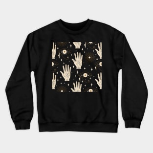 Palmistry Pattern Crewneck Sweatshirt